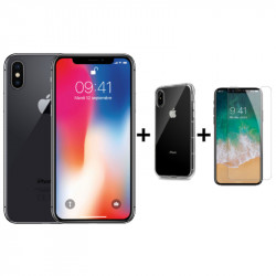 Pack IPhone X 256 Go Gris Sideral Reconditionné