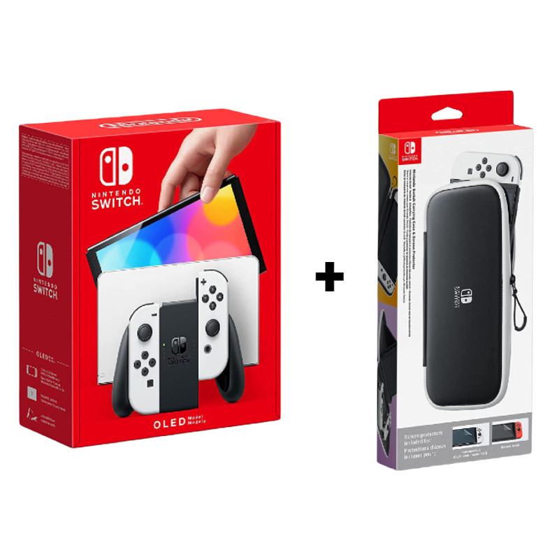 Promo Nintendo la console switch oled + la pochette nintendo + le