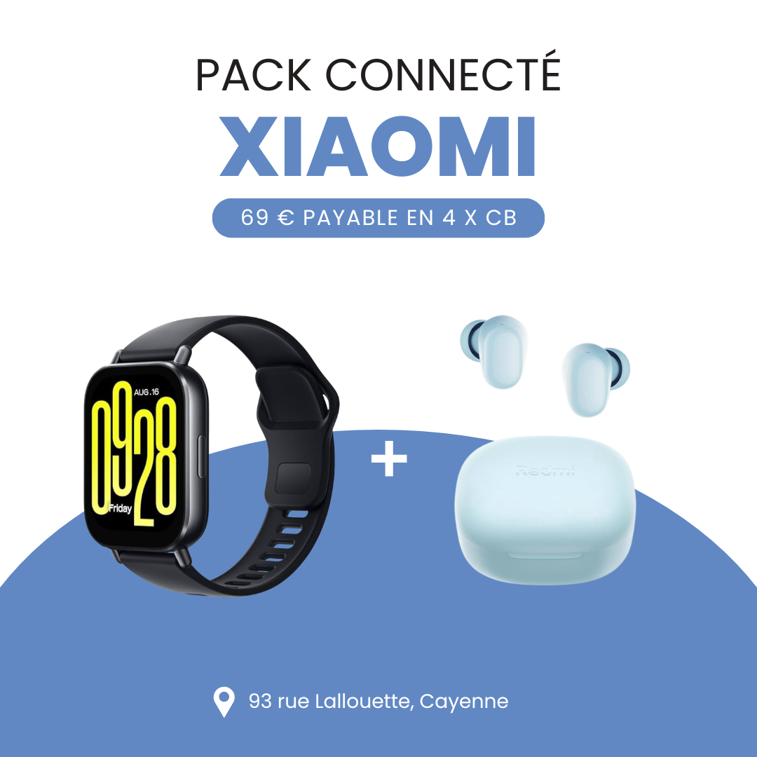 Pack Mi Redmi Watch 5 Active + Redmi Buds 6 Play